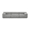 Plastics Outdoor 3-seater Sofa  option Grey