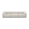 Plastics Outdoor 3-seater Sofa  option White