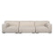 Plastics Duo 3 Seater Sofa  option Ecru