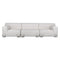 Plastics Duo 3 Seater Sofa  option White