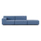 Plastics Tech Two Seater Sofa + Ottoman  option Powder Blue