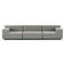 Plastics Tech Three-Seater Sofa  option Gray