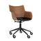 Q/Wood Swivel Chair  option Dark Wood/Black/Black