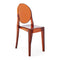 Victoria Ghost Chair (Set of 2)  option Amber