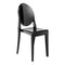 Victoria Ghost Chair (Set of 2)  option Glossy Black
