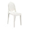 Victoria Ghost Chair (Set of 2)  option Glossy White