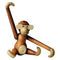Monkey Figurine  option Teak / Limba / Large: 18.5 in height