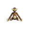 Monkey Figurine  option Teak / Limba / Mini: 3.7 in height