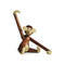 Monkey Figurine  option Teak / Limba / Small: 7.3 in height