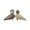 Small Lovebird Pair Figurine  option Oak / Smoked Oak / Large: 3.5 in height