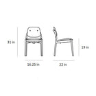 Iquo Stacking Armless Chair