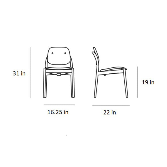 Iquo Stacking Armless Chair