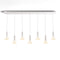 Combi Linear Pendant Light  option 7 Lights