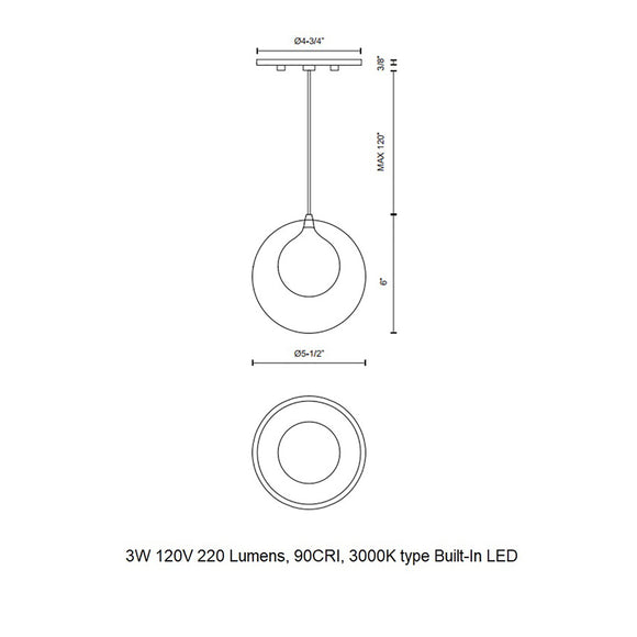 Bolla Pendant Light