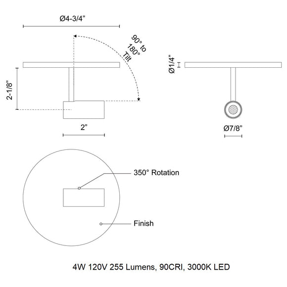 Downey Single Semi-Flush Mount