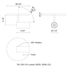 Downey Single Semi-Flush Mount