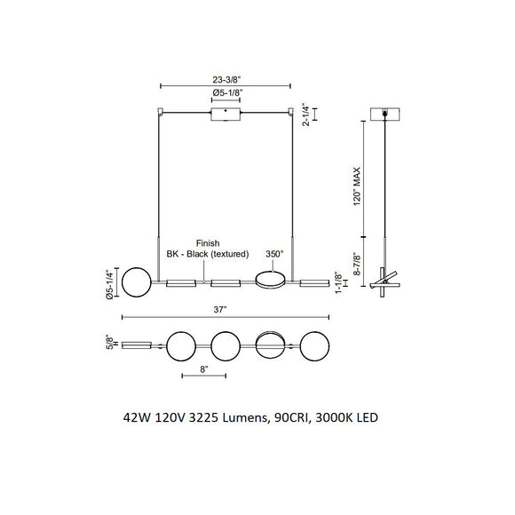 Novel Linear Pendant Light