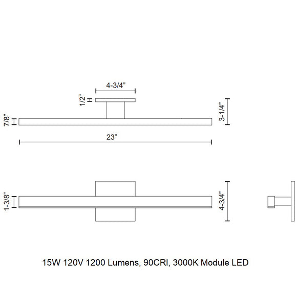 Vega Bathroom Vanity Light