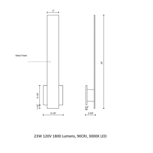 Kuzco Lighting Vesta Outdoor Wall Sconce 2Modern