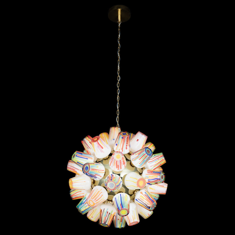 Candy Sculpture Sphere Chandelier