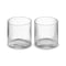Circle Carafe  option Set of Two Water Glasses