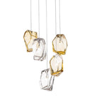 Crystal Rock 5-Light Cluster Pendant Light