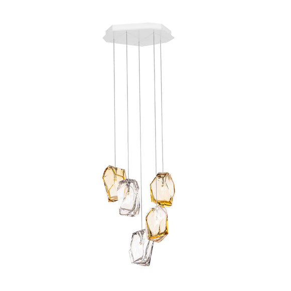 Crystal Rock 5-Light Cluster Pendant Light