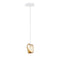 Crystal Rock Single Pendant Light  option Light Amber