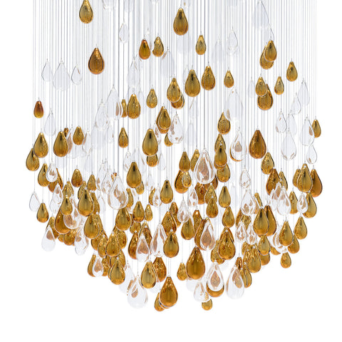 Droplets Sculpture Semi Flush Mount