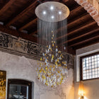 Droplets Sculpture Semi Flush Mount