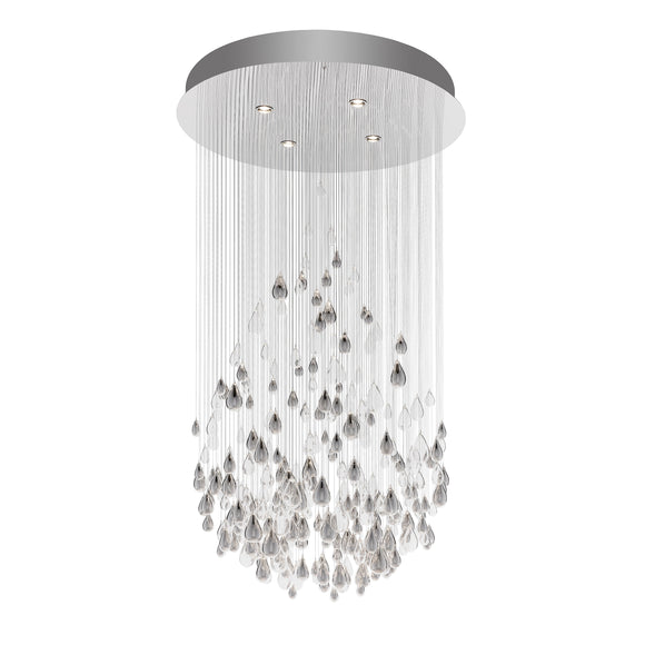 Droplets Sculpture Semi Flush Mount