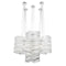 Plisse Sculpture Chandelier  option Large: 52.75 in diameter