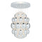 Uovo Sculpture Chandelier  option Silver