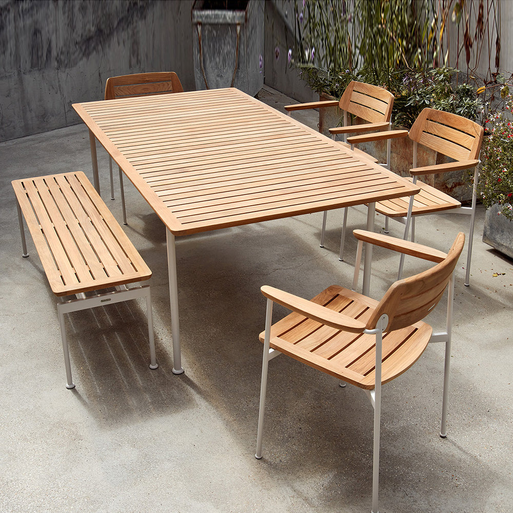 Layout Backless Outdoor Bench