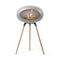 Dome Ground High Fireplace  option Nickel