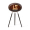 Dome Ground High Fireplace  option Black