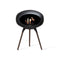 Dome Ground Low Fireplace  option Black