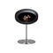 Dome Ground Steel Fireplace  option Polished Steel / Polished Steel