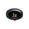 Dome Wall Fireplace  option Black