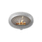 Dome Wall Fireplace  option Nickel