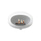 Dome Wall Fireplace  option White