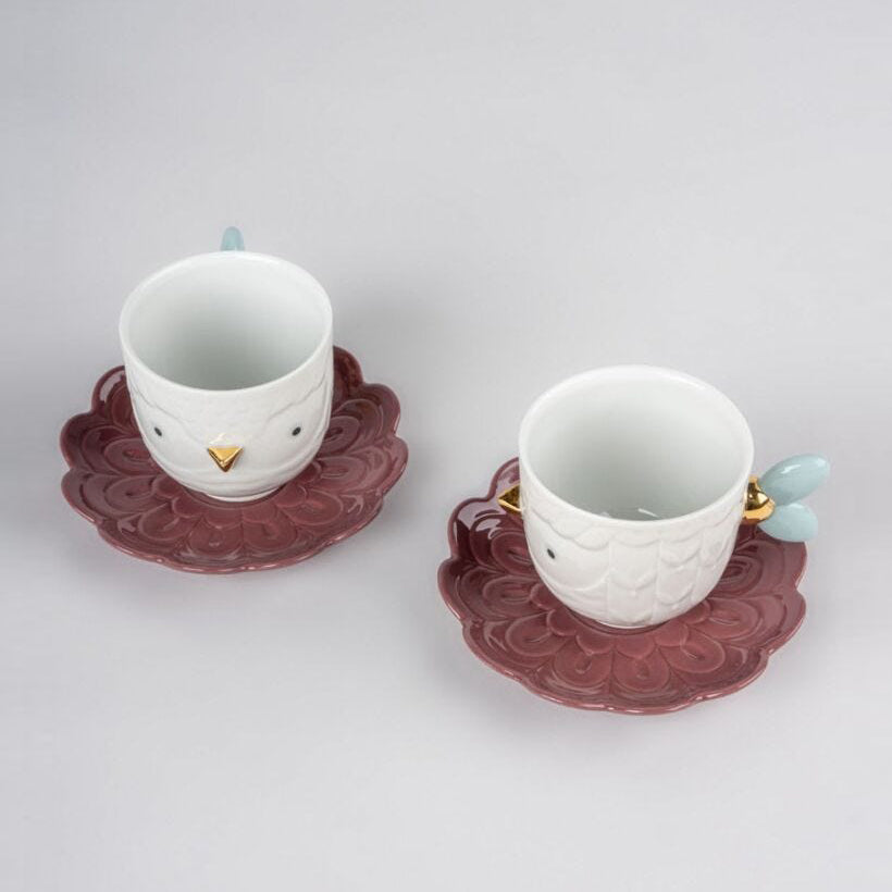Kawki Cups and Saucers (Set of 2)