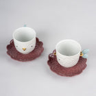 Kawki Cups and Saucers (Set of 2)