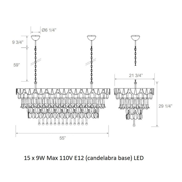 Seasons Oval Chandelier