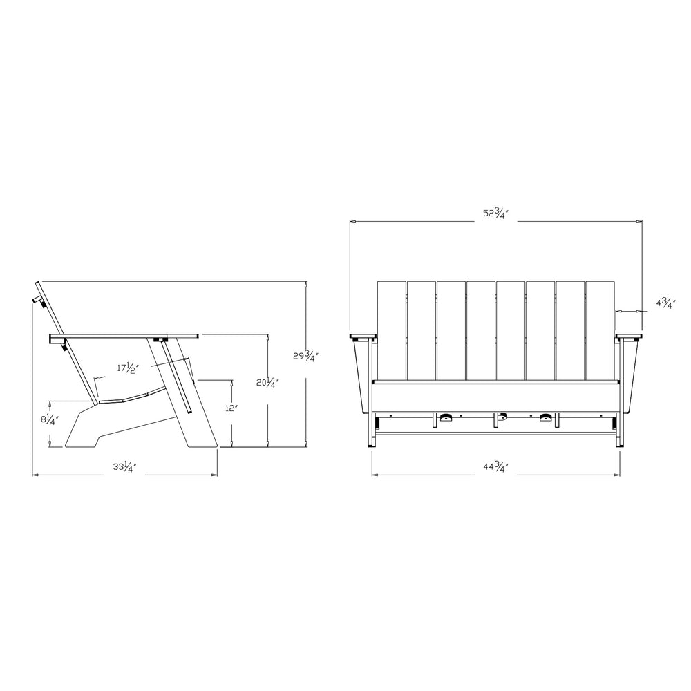 Adirondack Outdoor Bench