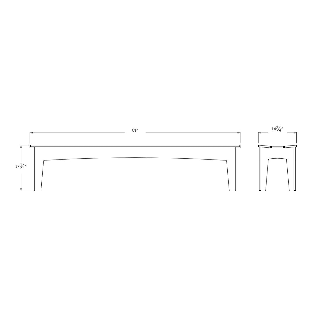 Alfresco Outdoor Bench