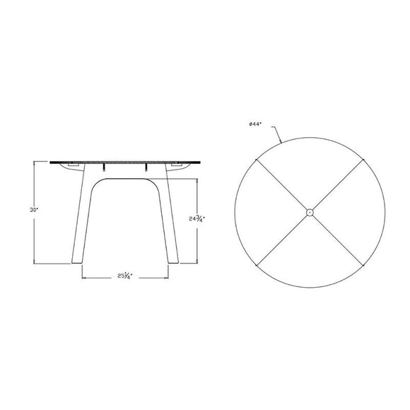 Alfresco Outdoor Round Table