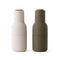 Bottle Grinders (Set of 2)  option Hunting Green and Beige (Silicone) / Walnut