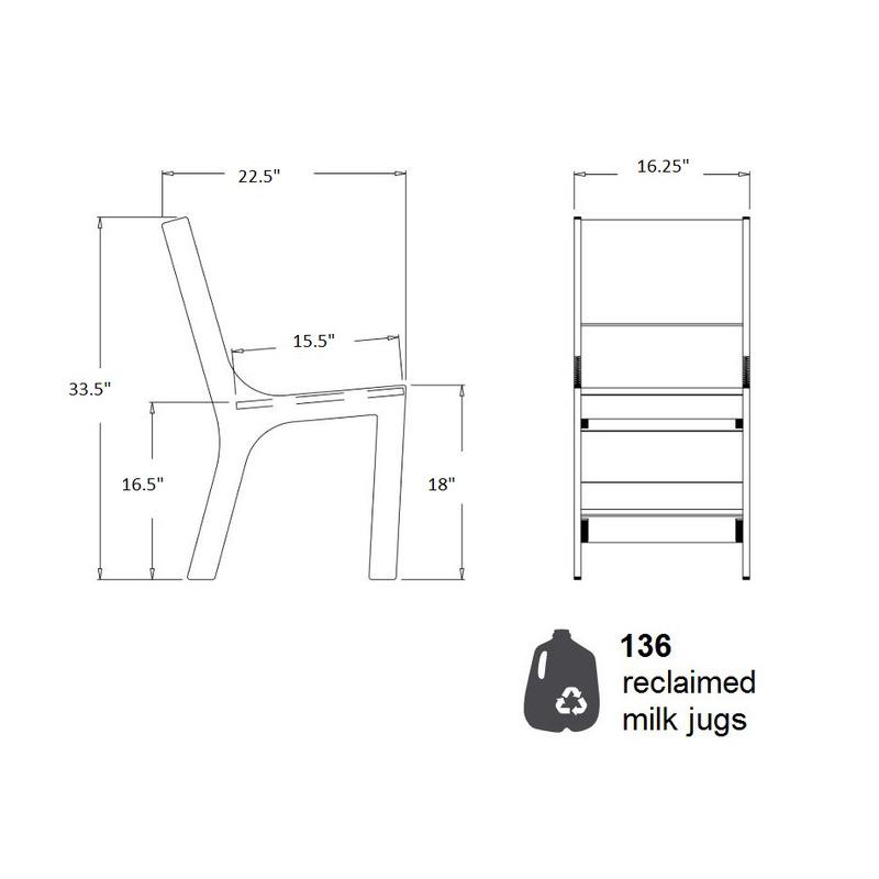 Cricket Slotted Back Outdoor Dining Chair