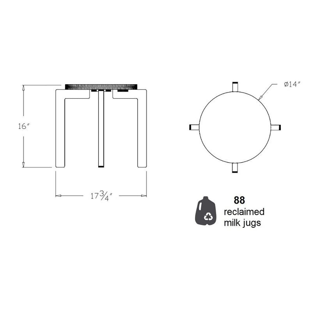 L4 Stacking Outdoor Stool